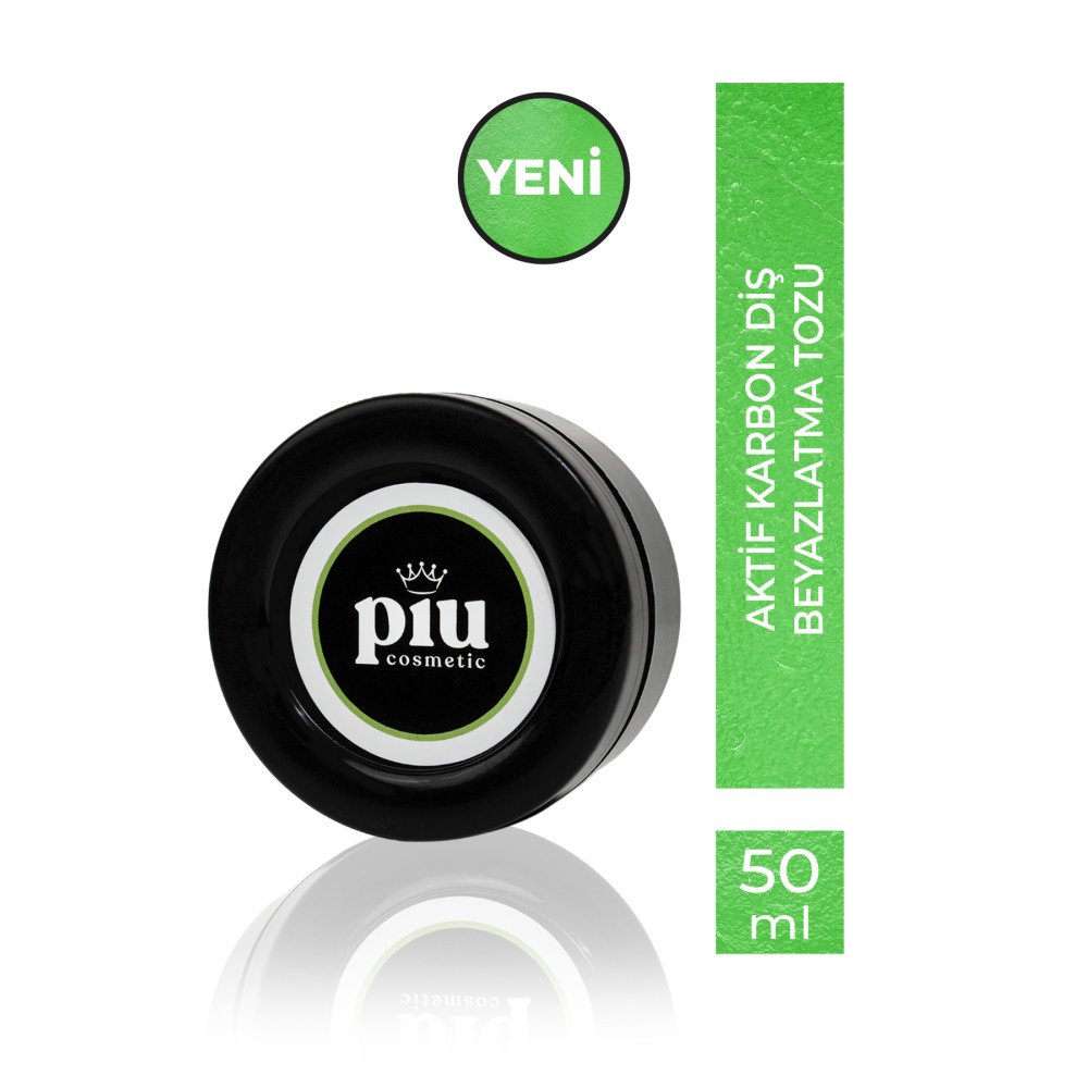 Piu Cosmetic Aktif Karbon Diş Temizleme Tozu 50 gr Diş Beyazlatıcılar Fiyatı