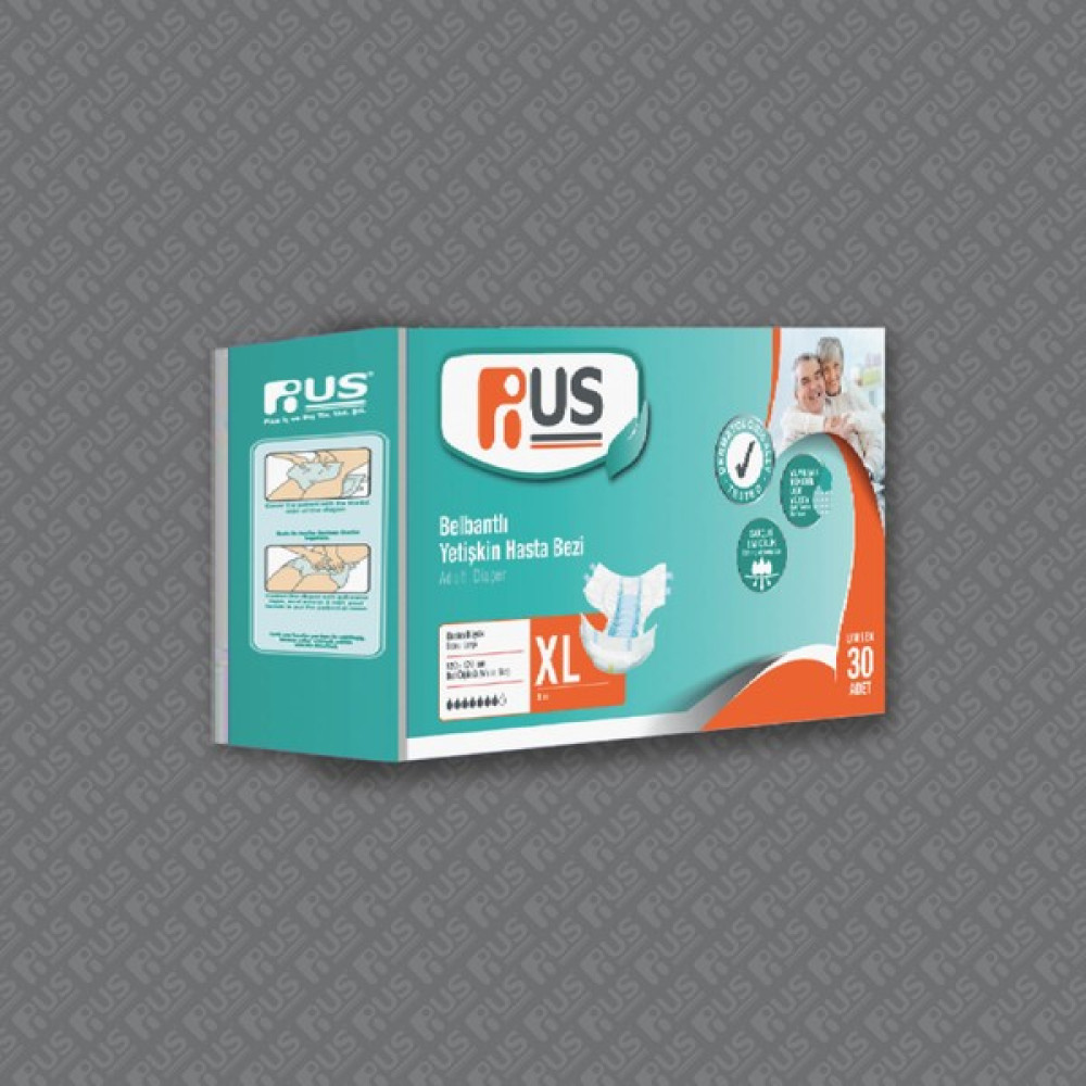 Pius Tekstil Yüzeyli Belbantlı Yetişkin Hasta Bezi En Büyük Boy (Xl) 30'lu Hasta Bezleri ve Temizliği Fiyatı