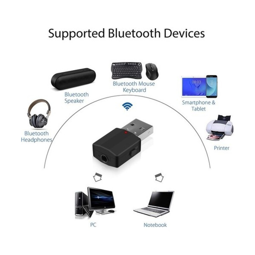 Pix-Link Bluetooth 5.0 Tuşlu Pc / Aux / Araç / Tv Stereo Ses Alıcı Verici Modem Fiyatı