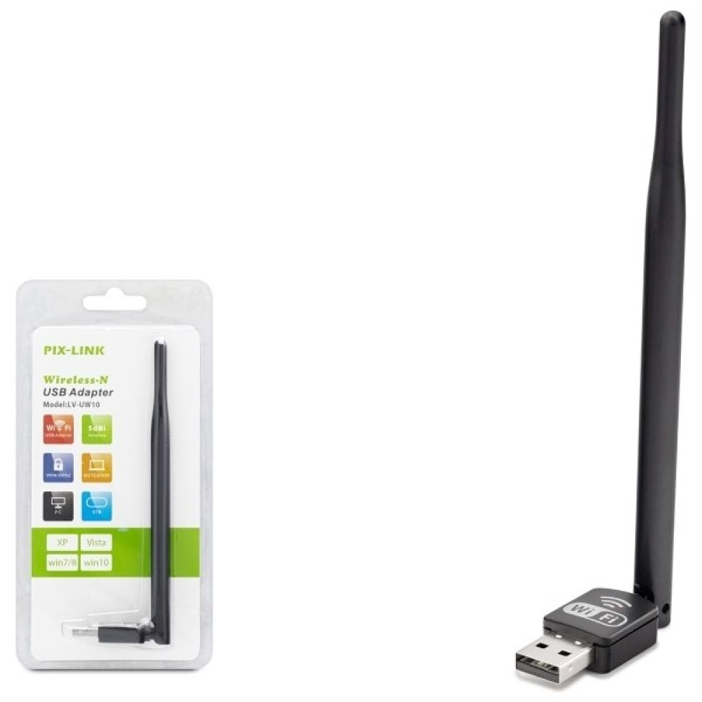 Pıx-Lınk LV-UW10 Wıreless Adaptör 150MBPS 5db Uydu Uyumlu 7601 Ic Modem Fiyatı
