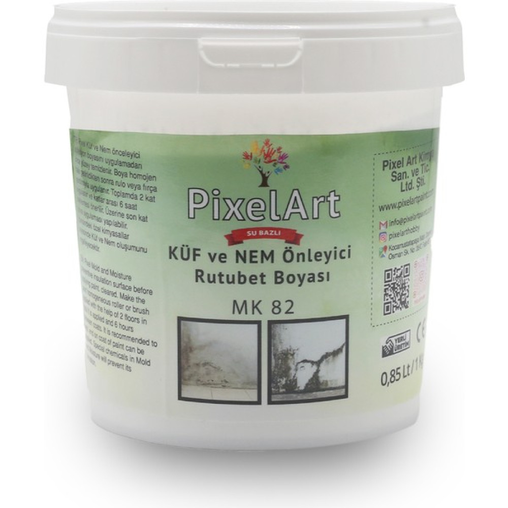 Pixelart Rutubet Boyası Nem ve Küf Bariyeri 0,85 Lt - 1 kg Boyalar & Boyacı Aletleri Fiyatı