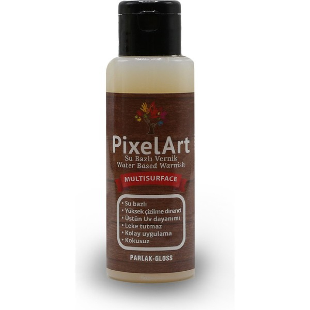 Pixelart Su Bazlı Akrilik Multisurface Vernik Parlak 110 ml - Şeffaf Sanatsal Malzemeler Fiyatı