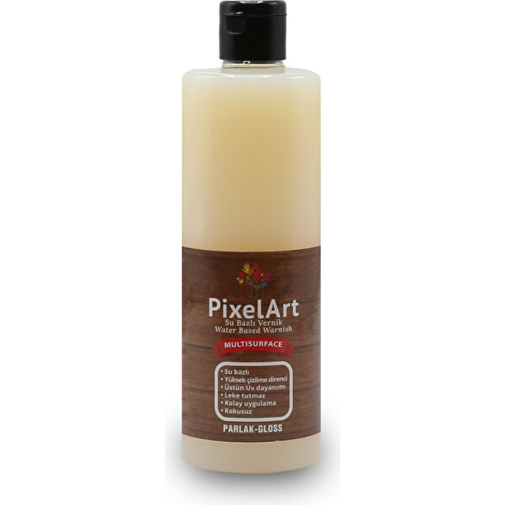 Pixelart Su Bazlı Akrilik Multisurface Vernik Parlak 450 ml - Şeffaf Sanatsal Malzemeler Fiyatı