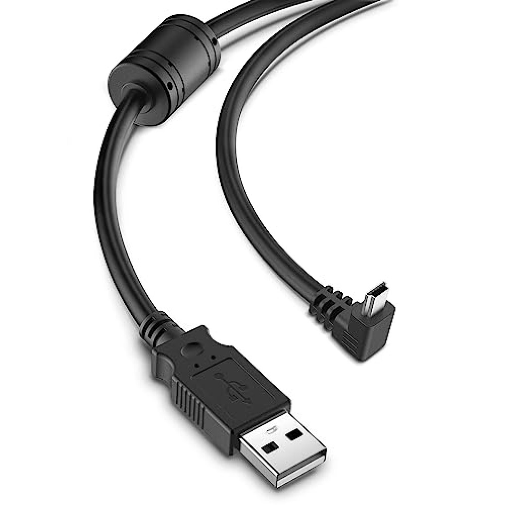 Pixelman Charging Cable for Garmin GPS,(6.5ft 18AWG) Shielding Thicker Power Cord for Garmin Nuvi GPS,90 Degree Mini USB Charger Cable,Car GPS Charger Cable for Garmin Drivesmart 65 Garmin Zumo Xt
