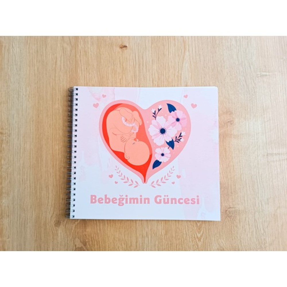 Pixelpare Hamilelik Süreci ve Anne Bebek Günlüğü & Bebek Anı Defteri & Bebek Güncesi & Bebek Hediye Anne, Bebek Fiyatı