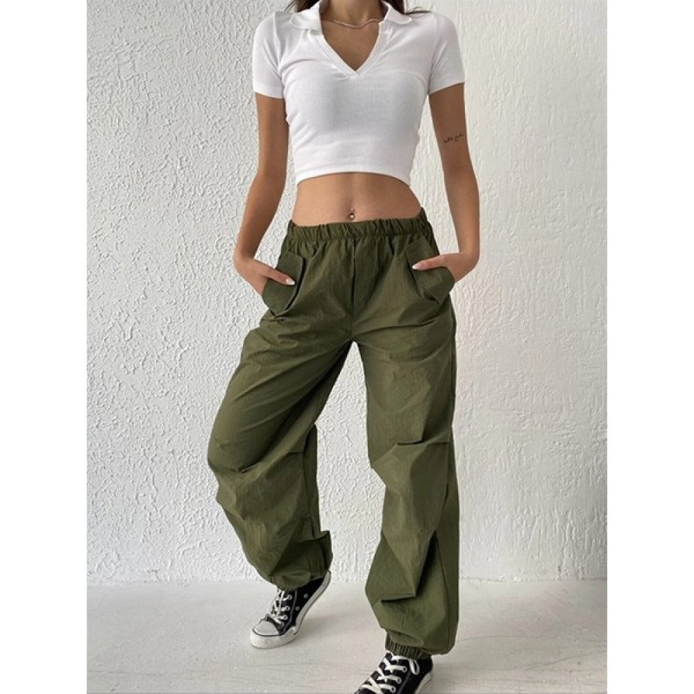 Pixie Butik Paraşüt Pantolon Haki Kadın Pantolon Fiyatı