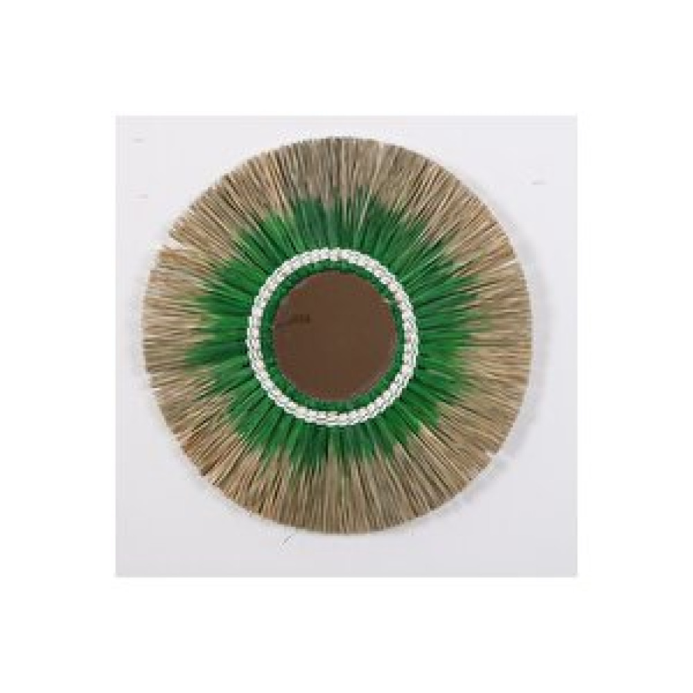pixiperi Japandi, Retro Eklektik, Bohem, Iskandinav Dekoratif Bambu Yeşil Aynalı Deniz Sazı Duvar Süsü 60cm Yeşil Obje Fiyatı