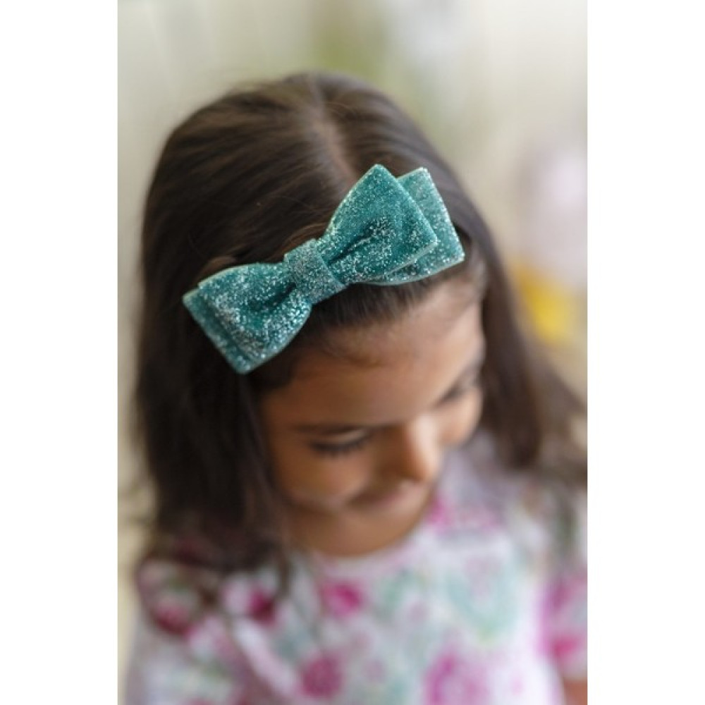 Pixy Love Yeşil Kız Çocuk Bandana Fiyonk Glitter Toka, Taç & Saç Bandı Fiyatı