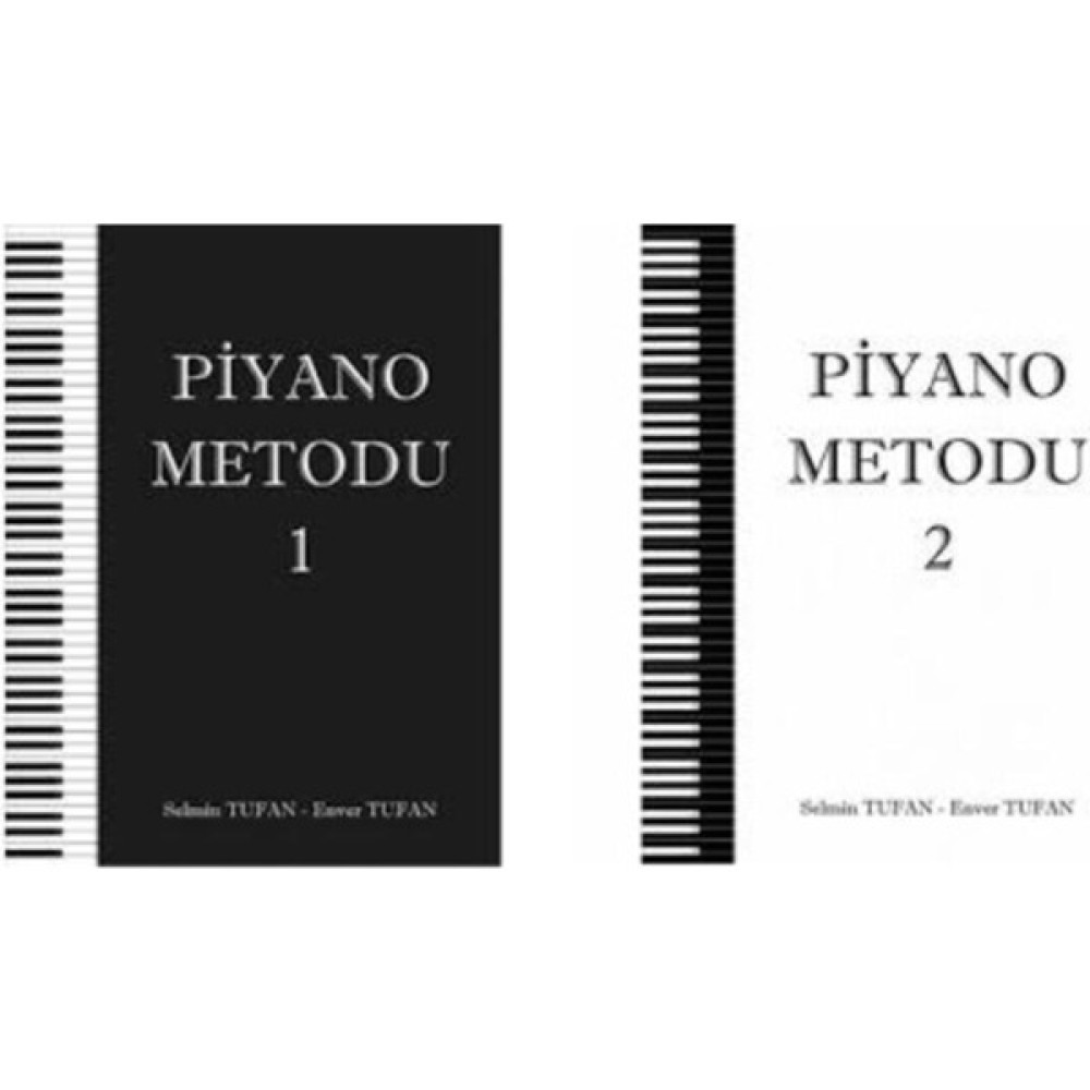 Piyano Metodu 1 ve Piyano Metodu 2 (set) - Enver Tufan - Selmin Tufan Müzik Fiyatı
