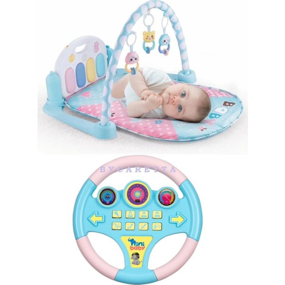 Piyanolu Bebek Oyun Halısı + Eğitici Sesli Müzikli Eğlenceli Direksiyon Bebek Aktivite Merkezi Eğitici Oyuncak Fiyatı