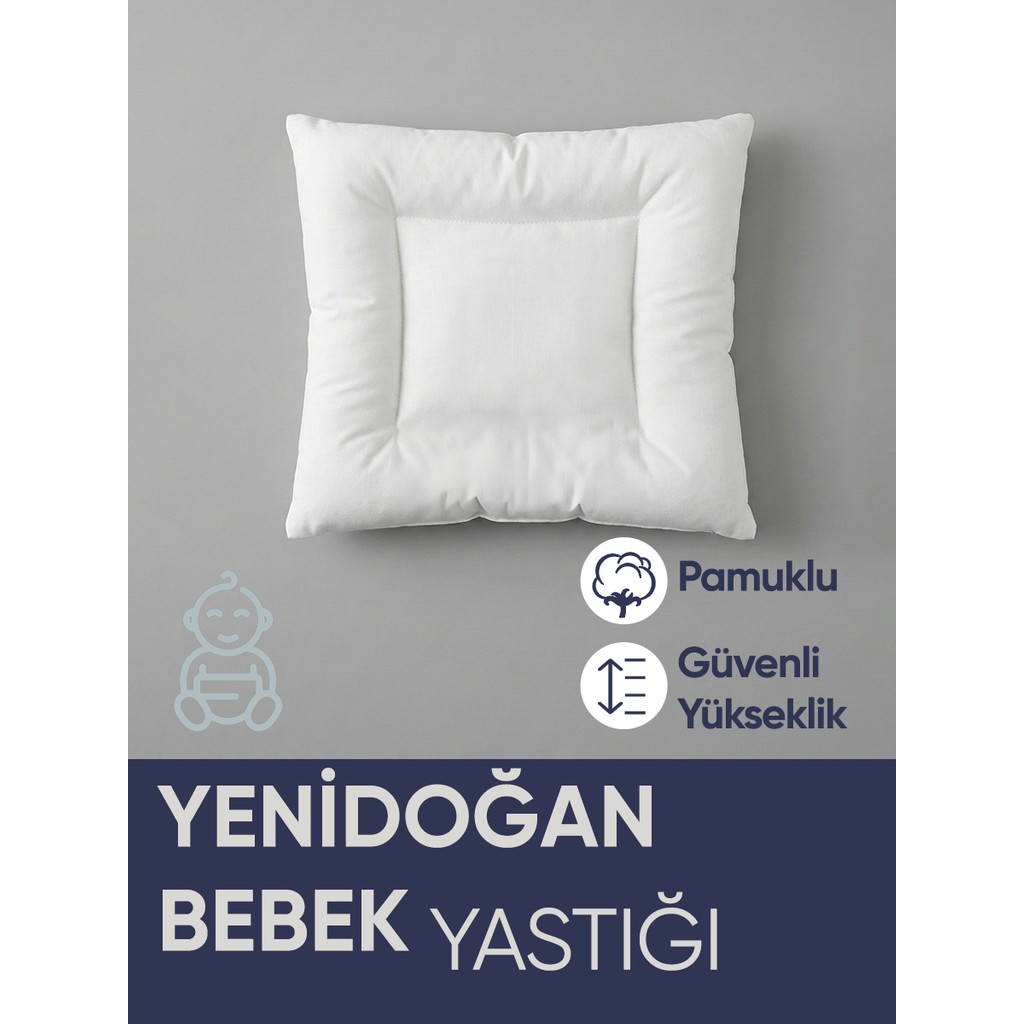 Piyes Home Yenidoğan Bebek Yastığı Pamuk Kumaşlı 35x45 cm SSD / Solid State Drive Fiyatı