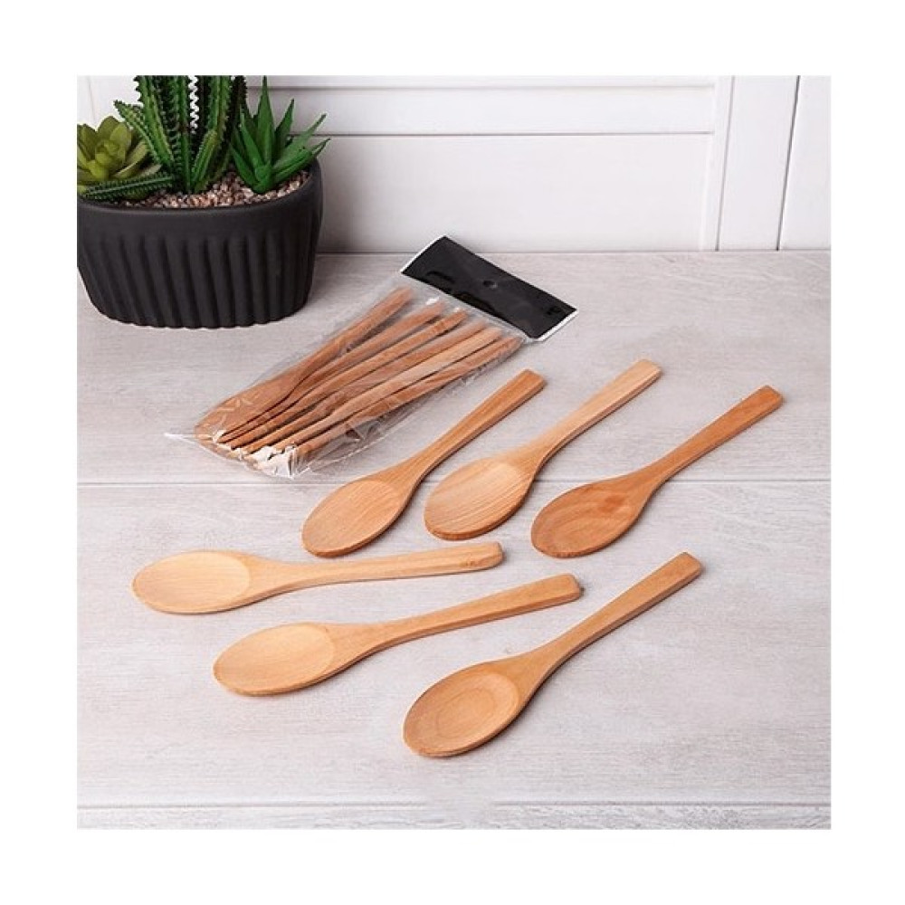 Piyop Bambu Kaşık Salça Kaşığı Bambu Kaşık 6li Set 17 cm Yemek Takımı Fiyatı