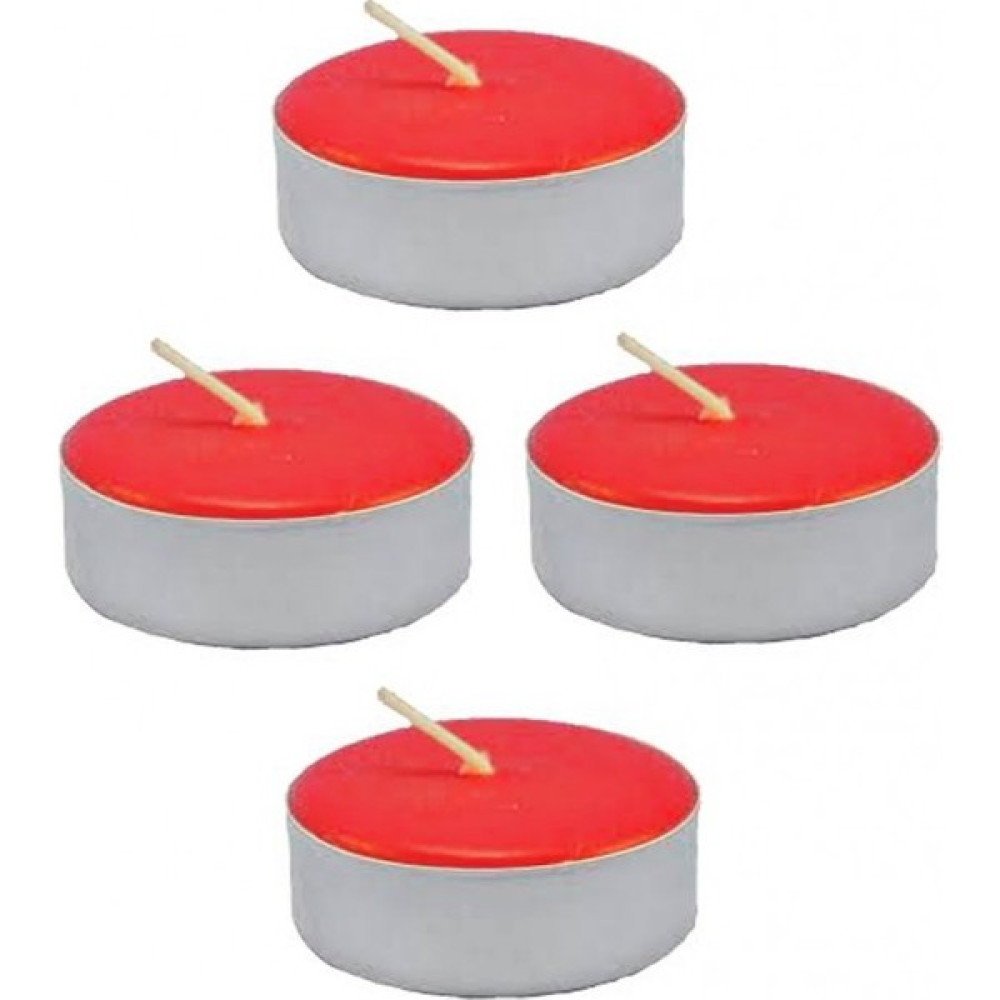 Piyop Dekoratif Yuvarlak Mini Tea Light Mum Kırmızı 50Li Dekoratif Mum Fiyatı