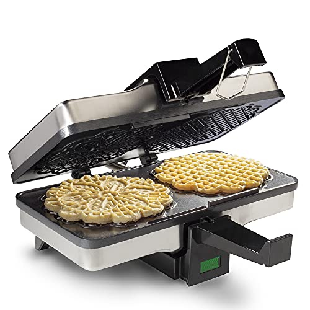 Pizzelle Maker- Nonstick Electric Baker Press Makes Two 5-Inch Cookies at Once- Recipe Guide Included- Fun Baking Supplies for Party- Italian Dessert Treat Making Made Easy- Housewarming Gift for Her Electric Kitchen Appliances Fiyatı