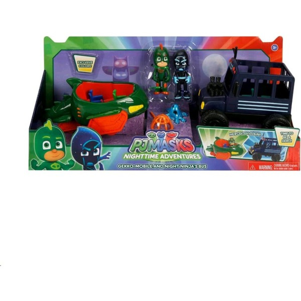 Pj Maskeliler Iyiler ve Kötüler Araçlar Gekko-Mobile And Night Ninja's Bus P: 95901 Oyuncak Fiyatı