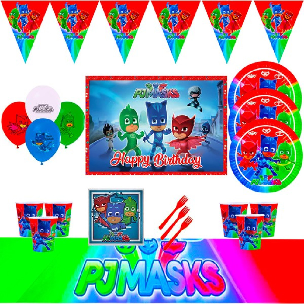 Pj Masks Afişli Pijamaskeliler 24 Kişilik Doğum Günü Parti Malzemeleri Seti Oyuncak Fiyatı