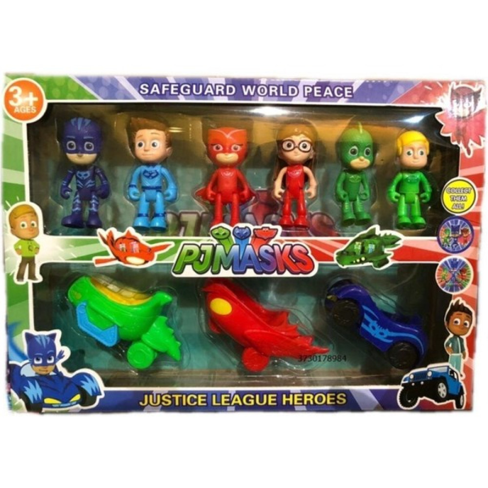 Pj Masks Büyük Set Pijamaskeliler Figür Seti 6 Kalekter 3 Araba Lı 9 Lu Set - Renkli Oyun Seti Fiyatı