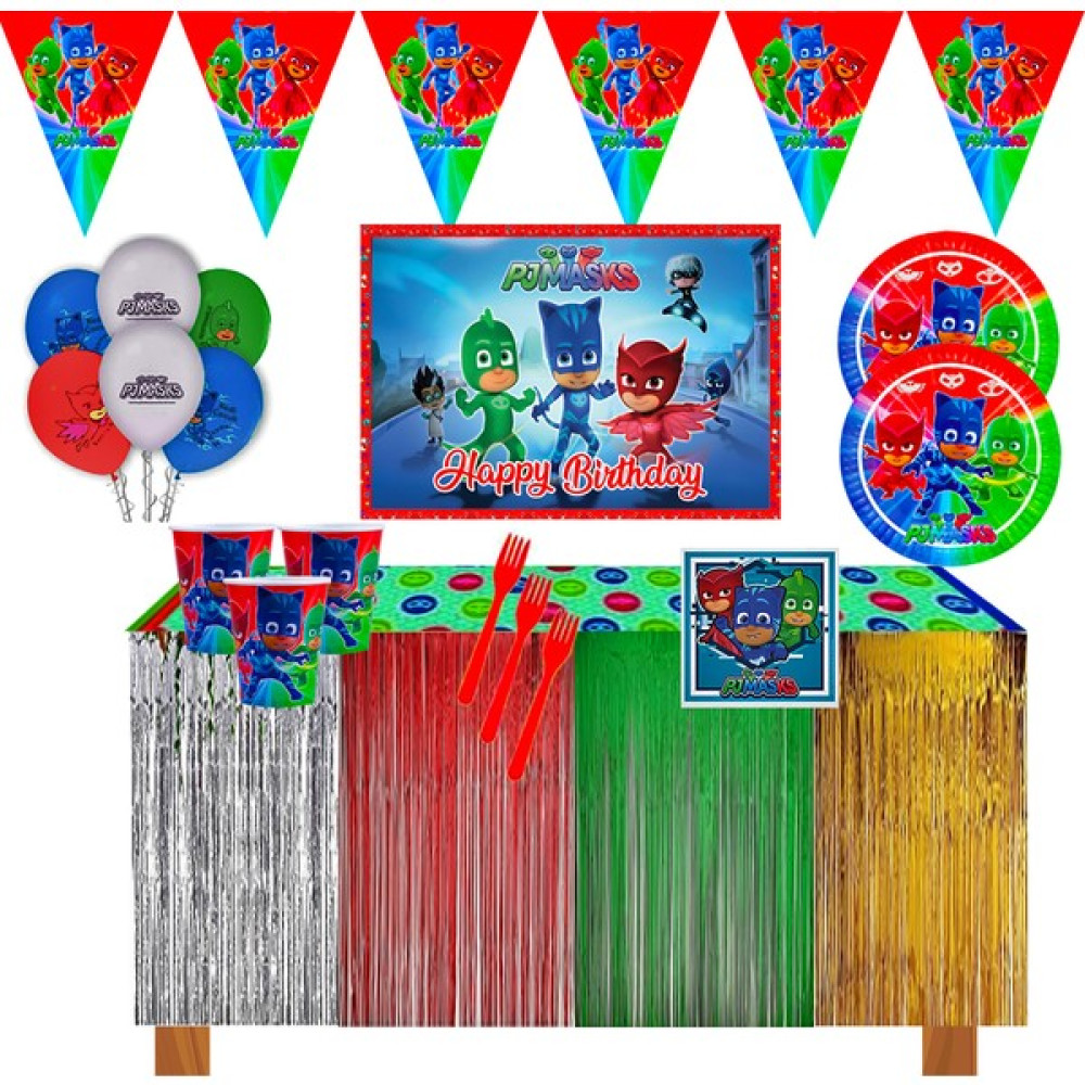Pj Masks Metalize Masa Etekli Afişli Pijamaskeliler 40 Kişilik Doğum Günü Parti Malzemeleri Seti Oyuncak Fiyatı