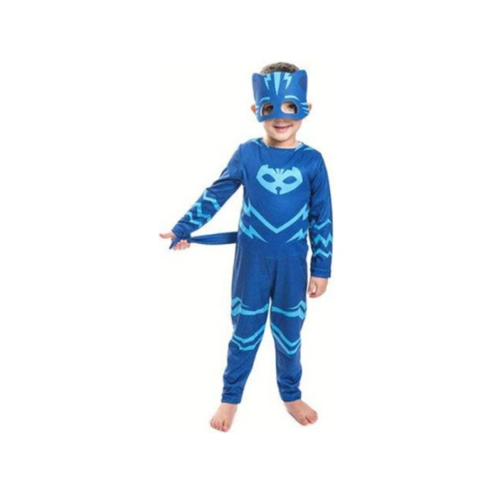 Pj Masks Pj Maskeliler Pj Mask Kostüm Pijamaskeliler Kedi Çocuk Kostüm - Catboy Tulum + Maskeli Set - Mavi - 2 - 3 Yaş Oyuncak Fiyatı
