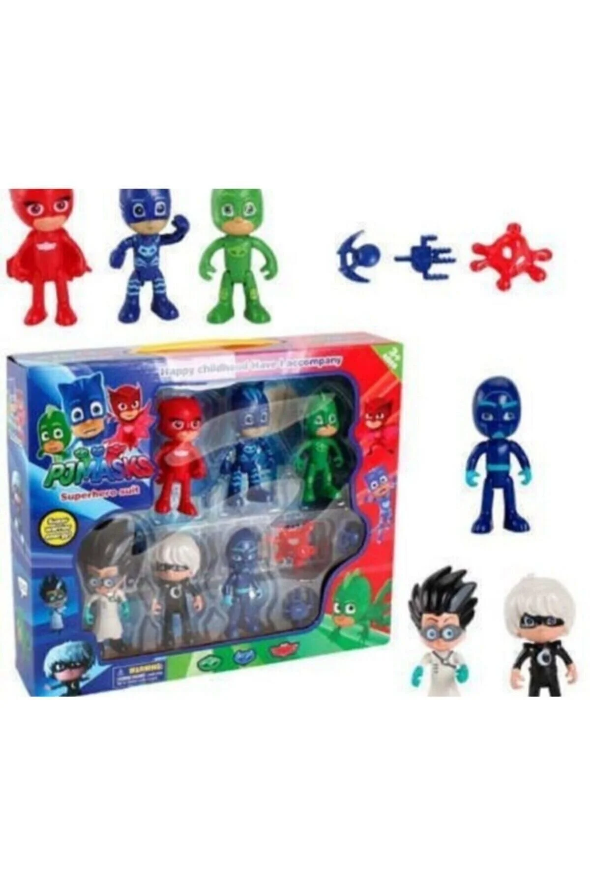 PJMASKS Pj Maskeliler 10lu Oyuncak Setiniz 1nci Kalite" Aksiyon Figürleri Fiyatı