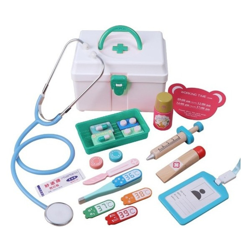 Pk Shop 17 Adet Eğitici Doktor Tıbbi Oyuncak Seti (Yurt Dışından) - Yeşil Oyun Seti Fiyatı