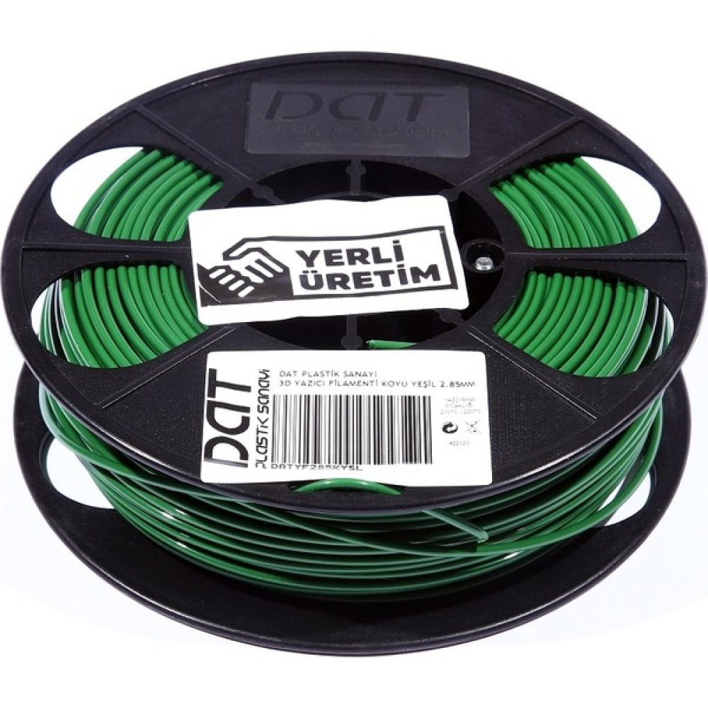 PLA 3D Filament - Koyu Yeşil 1.75MM Filament Fiyatı