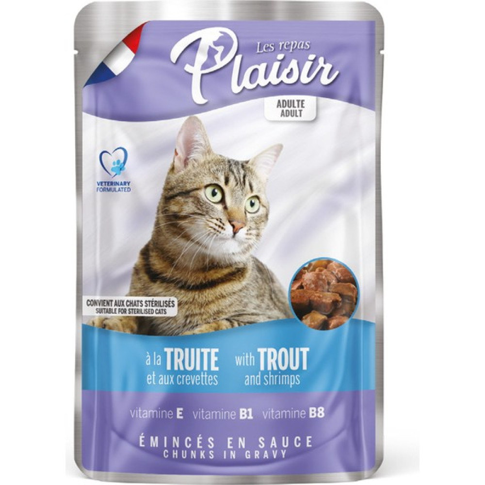 Plaisir Pouch Alabalıklı&karidesli 100GR Yaş Kedi Maması 1 Adet Evcil Hayvan Ürünleri Fiyatı