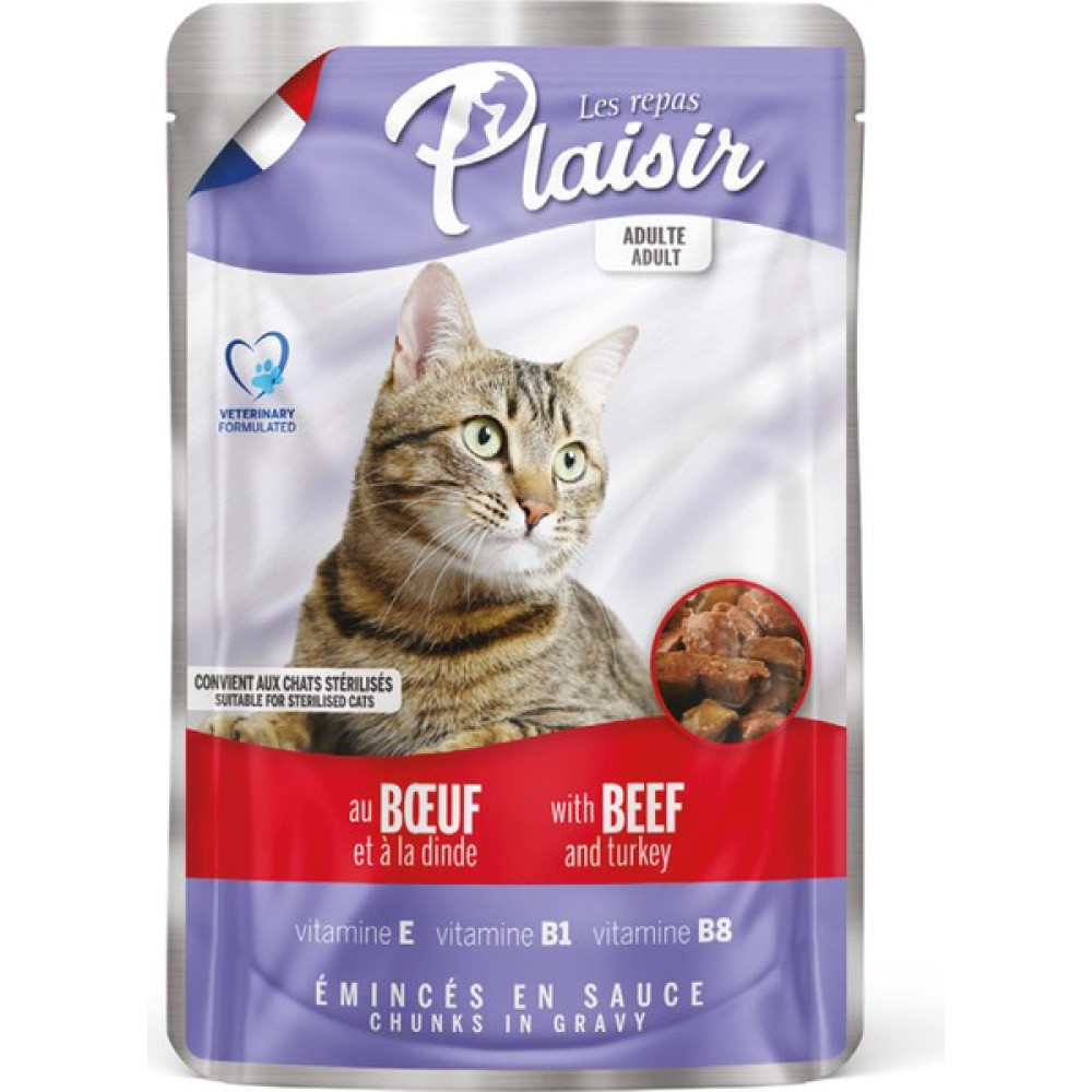 Plaisir Pouch Sığır Etli&hindili 100GR Yaş Kedi Maması 1 Adet Evcil Hayvan Ürünleri Fiyatı