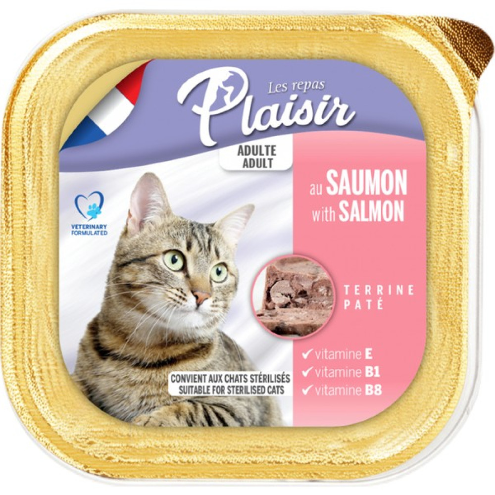 Plaisir Salmon Pate Adult Cat Somon Balıklı Yaş Yetişkin Kedi Maması 100Gr Evcil Hayvan Ürünleri Fiyatı