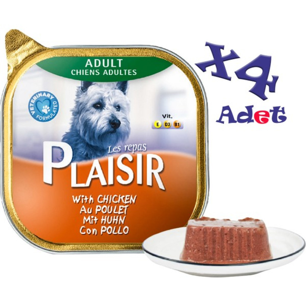 Plaisir Tavuk Etli Pate Plaisir 150GR Yaş Köpek Maması 4ADET Oto Boyaları Fiyatı