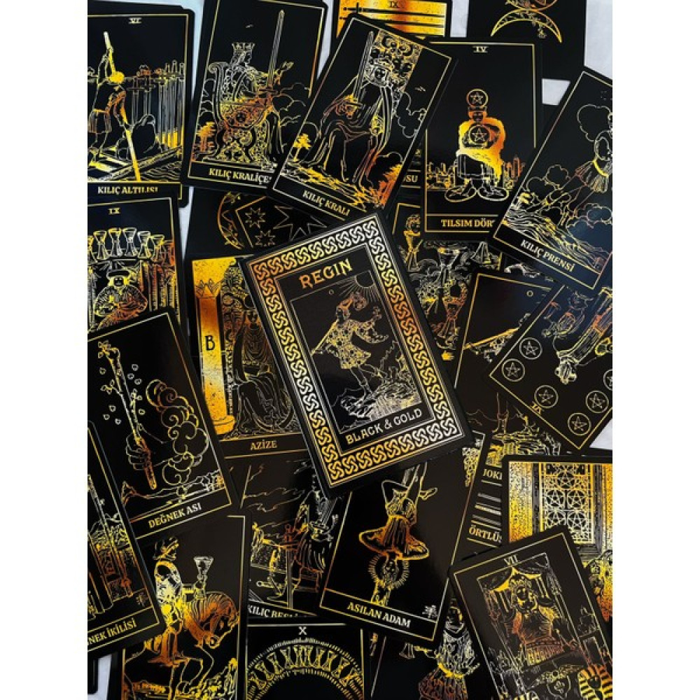 Planet Butik Regin Black Gold Tarot Destesi Oyun Takımları Fiyatı