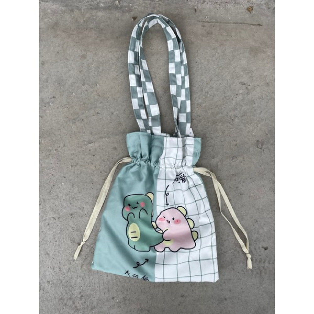 Planet Cute Dinozor Kawaii Büzgülü Bez Çanta Bayan Çanta ve Cüzdan Fiyatı