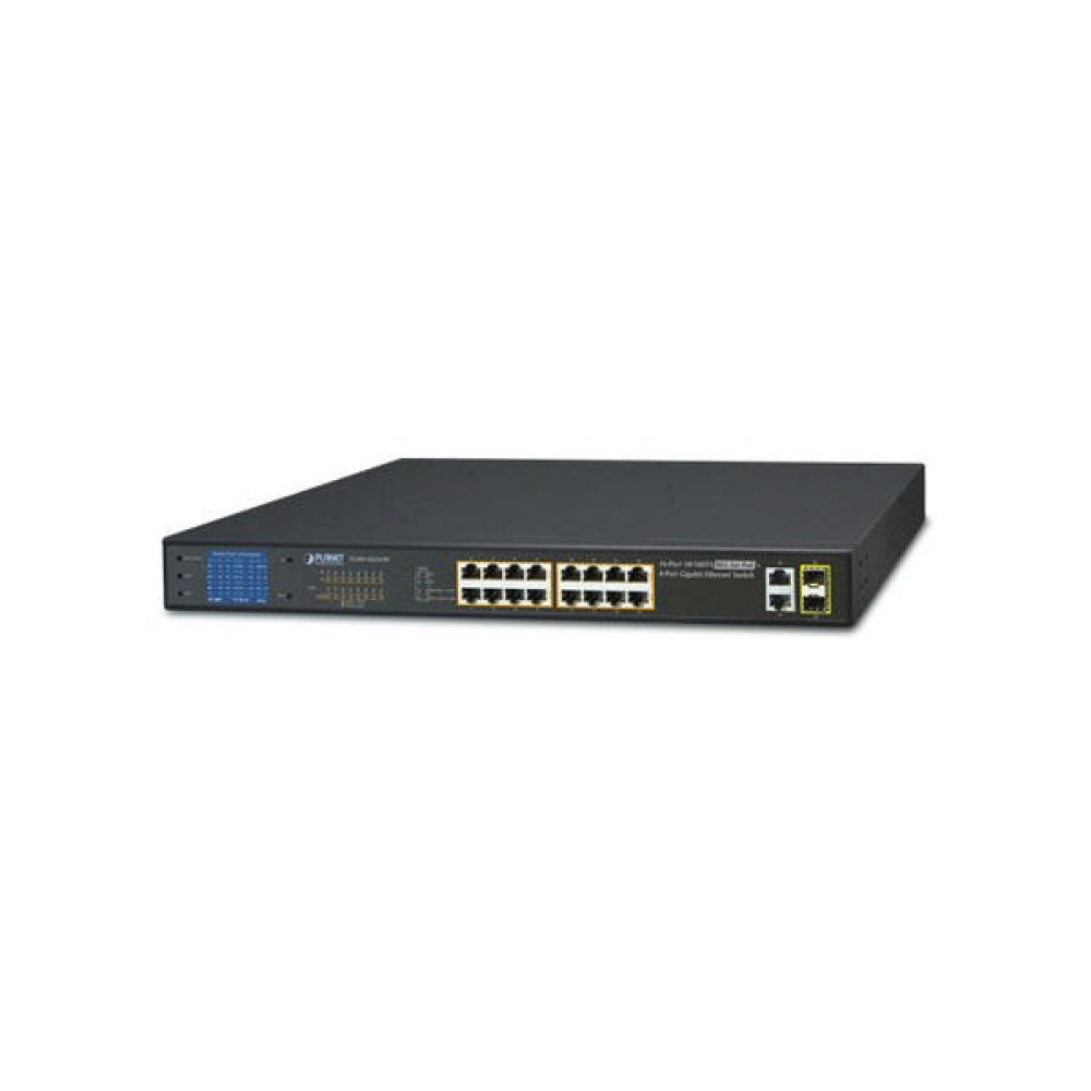 Planet PL-FGSW-1822VHP 16 Port 10/100TX Poe+ 2 Port Gigabit 2 Port Sfp 300W Poe Switch Hub & Switch Fiyatı