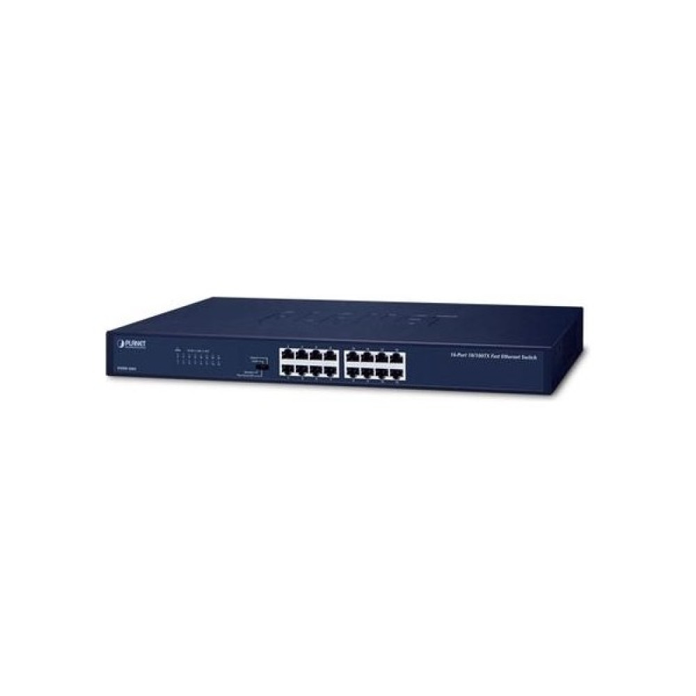 Planet PL-FNSW-1601 16 Port 10/100BASE-T Rack Mount Ethernet Switch Hub & Switch Fiyatı