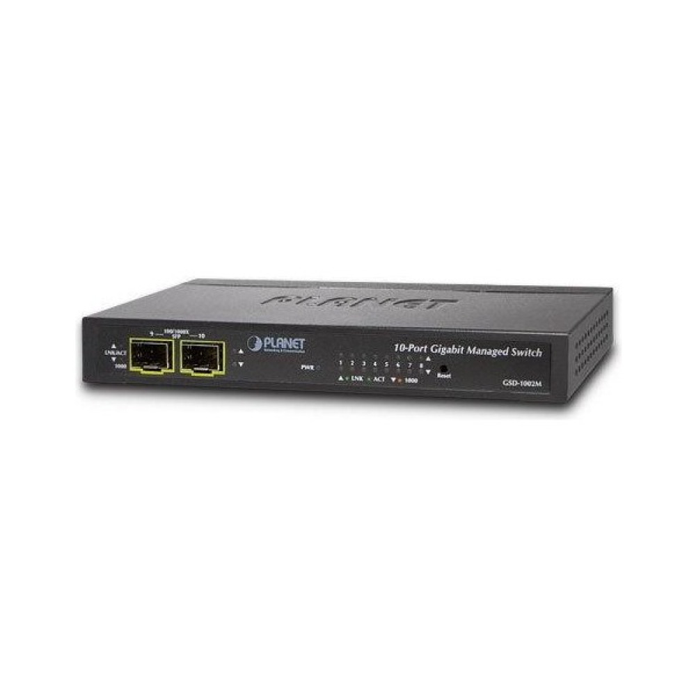 Planet PL-GSD-1002M 8 Port 10/100/1000 2 Port 100/1000X Sfp Yönetilebilir Poe Switch Hub & Switch Fiyatı