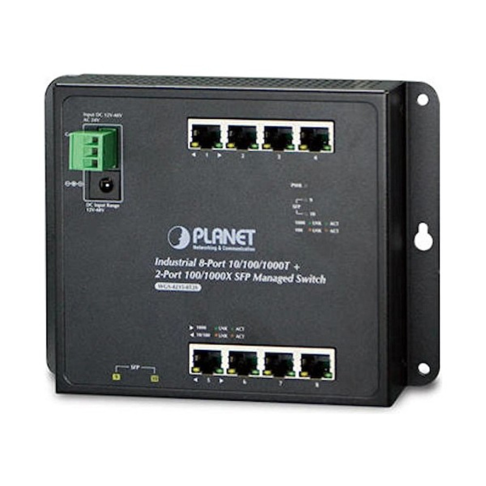 Planet PL-WGS-4215-8T2S 8 Port 10/100/1000T 2 Port 1000X Sfp L2 L4 Endüstriyel Duvar Tipi Switch Oto Boyaları Fiyatı