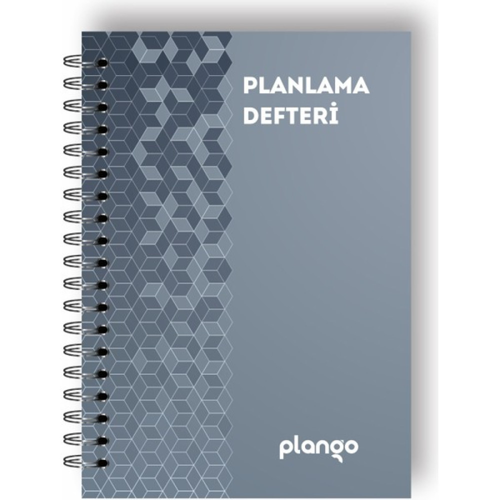 Plango Gri Örgü Günlük Planlayıcı Defter - Daily Planner - Ders Çalışma Planlayıcı Defteri - Planlama Defteri Spiralli Defter Fiyatı