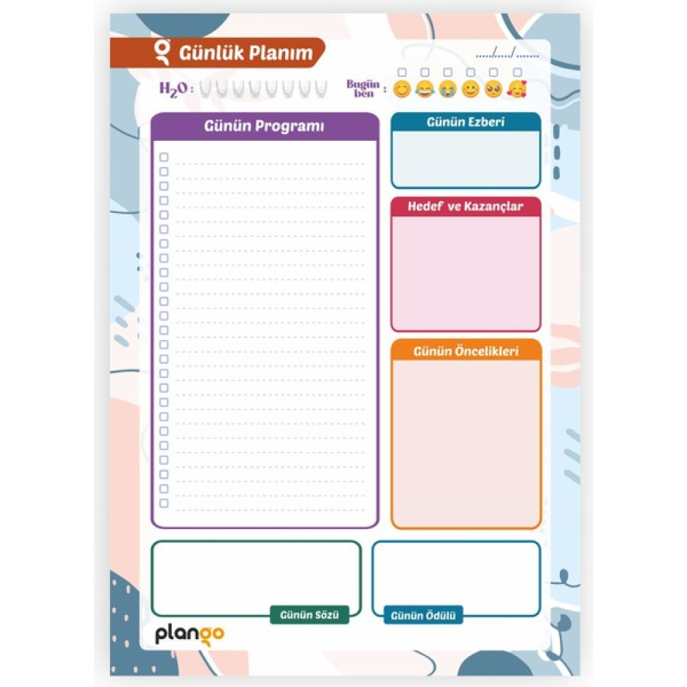 Plango Günlük Planlayıcı - Daily Planner - Ders Çalışma Planlayıcı - Planlama Defteri Not Defteri & Bloknot Fiyatı