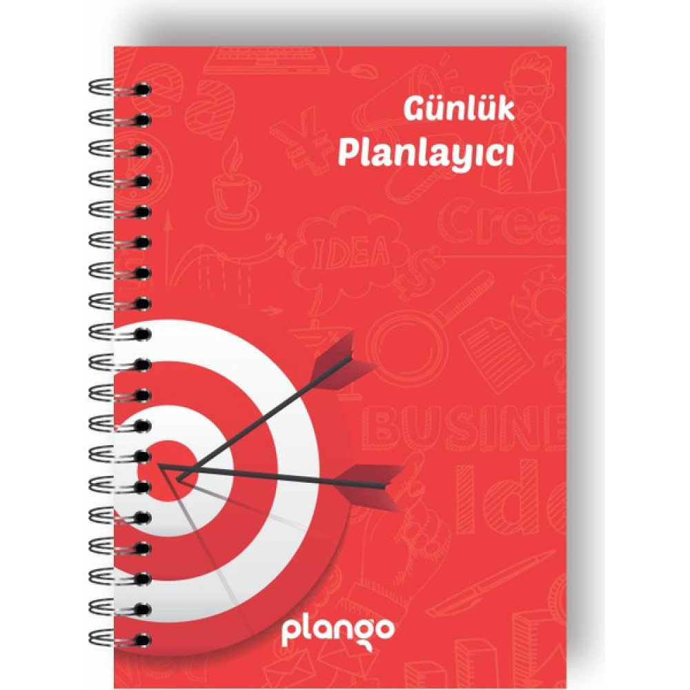 Plango Kırmızı Hedef Günlük Planlayıcı Defter - Daily Planner - Ders Çalışma Planlayıcı Defteri - Planlama Defteri Spiralli Defter Fiyatı