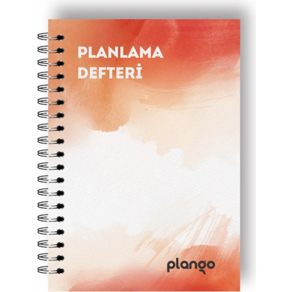 Plango Turuncu Suluboya Günlük Planlayıcı Defter - Daily Planner - Ders Çalışma Planlayıcı Defteri - Planlama Defteri Spiralli Defter Fiyatı
