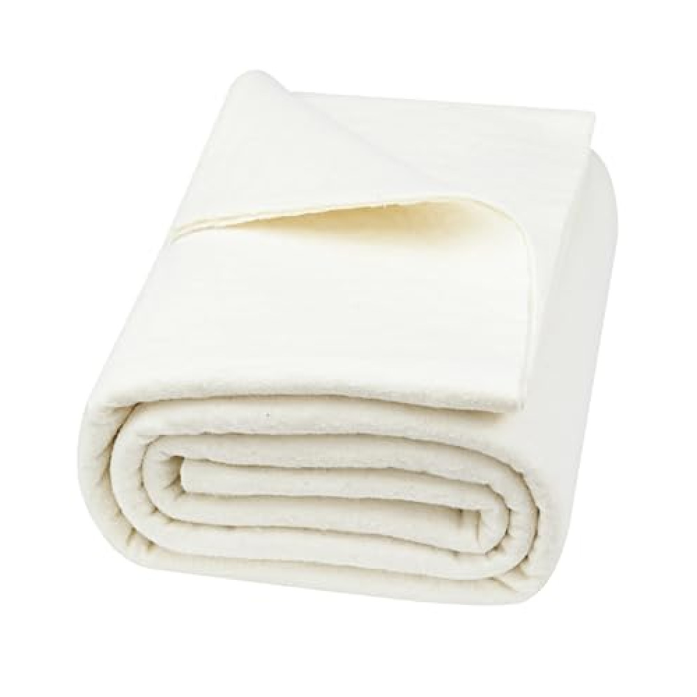 PLANTIONAL Grinding Natural Cotton Quilt Batting: 47-Inch x 59-Inch Light Weight Purely Natural All Season Quilt Batting for Quilts, Craft and Wearable Arts