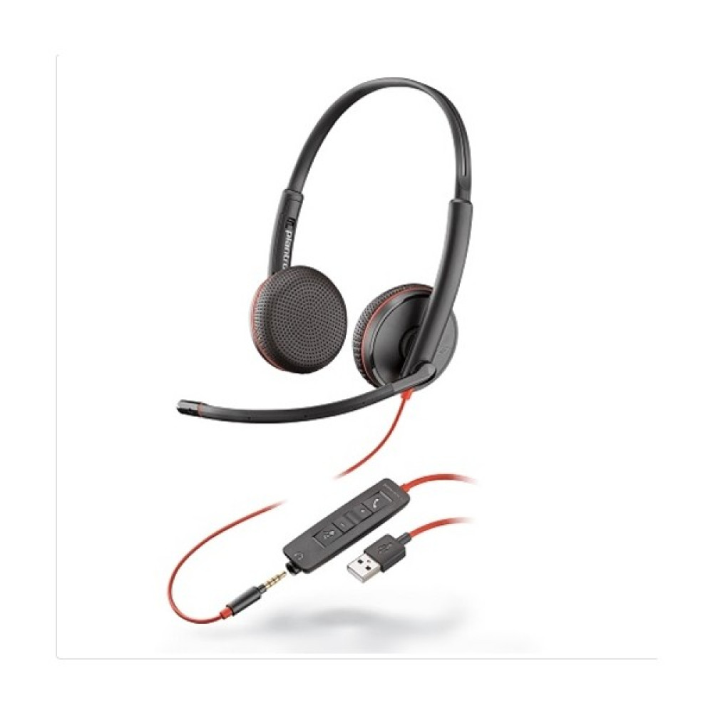 Plantronics Blackwire C3225 USB Kulaklık - Siyah Kulak Üstü Kulaklık Fiyatı