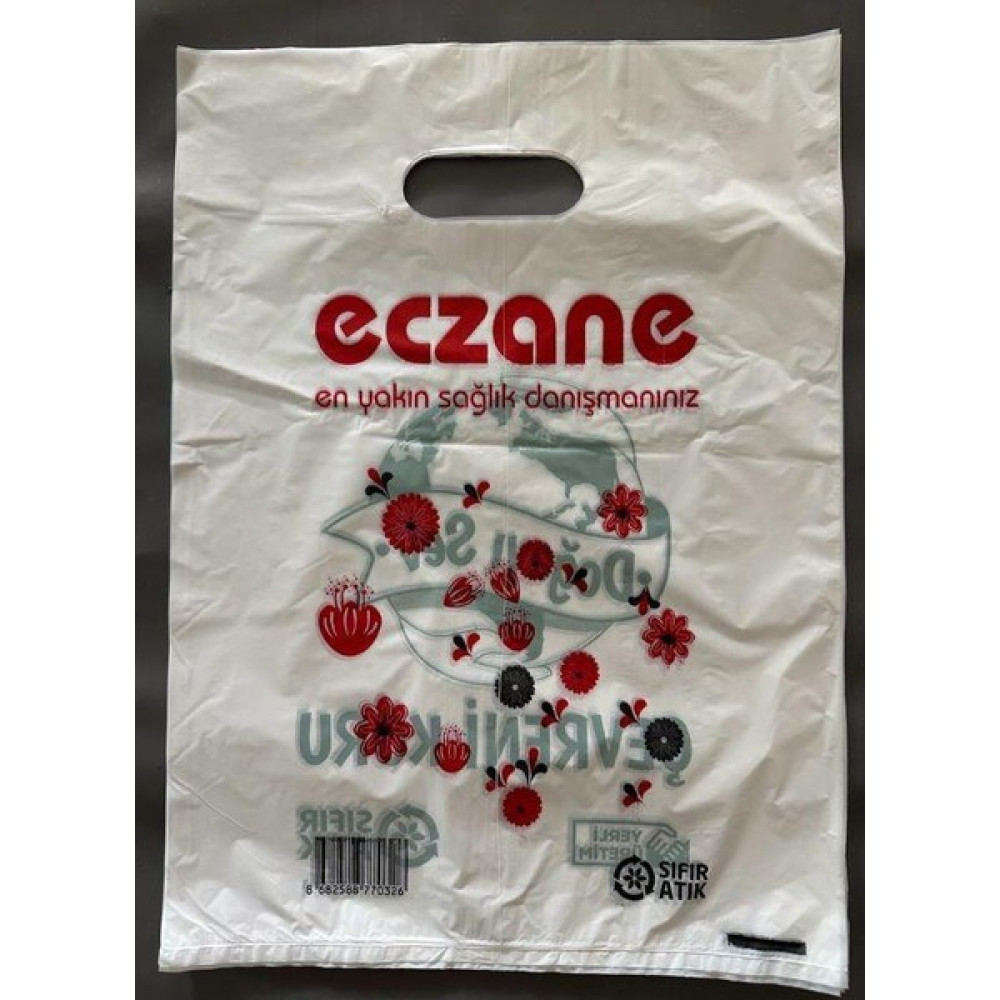plastex Eczane Poşeti El Geçme Büyük Boy 30X40 cm - 1 Kg'lık Paket Dosya Fiyatı