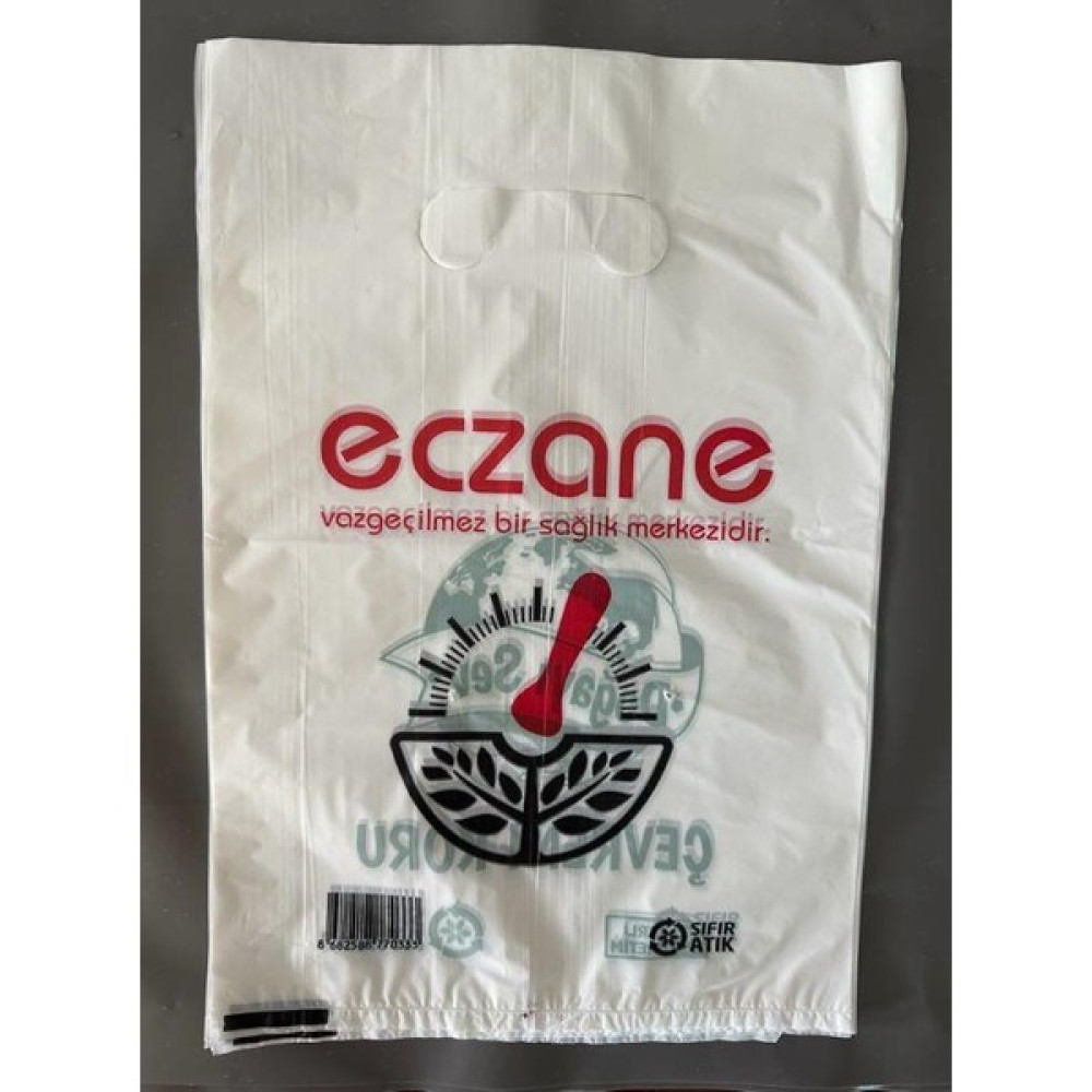 plastex Eczane Poşeti El Geçme Orta Boy 22X32 cm - 10 Kg'lık Paket Dosya Fiyatı