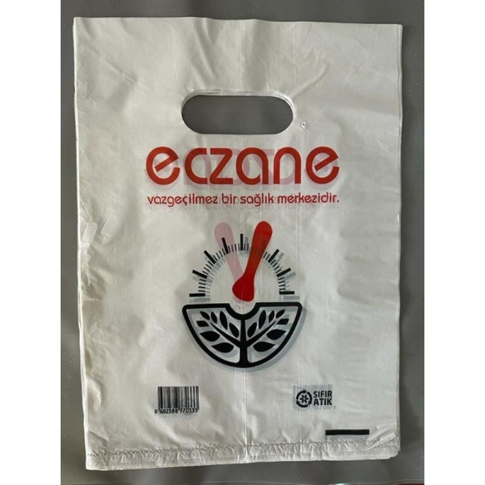plastex Eczane Poşeti Recaycle El Geçme Büyük Boy 22 x 32 cm - 1 Kg'lık Paket Dosya Fiyatı