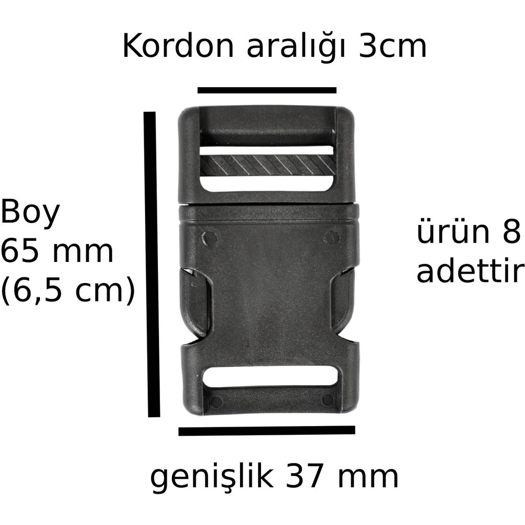 Plastik Çanta Tokası Klipsli Kilitli Toka Sırt Çanta Toka Aparatı Ayarlı Toka Geçmeli 8 Adet Kordonaralığı 3cm SSD / Solid State Drive Fiyatı