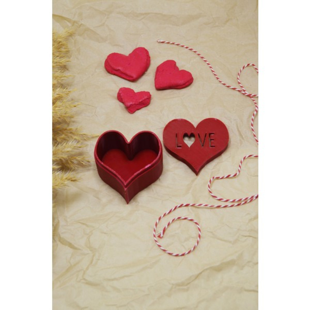 Plastik Sevgililer Günü Valentine's Day Love Yazılı Kalpli Hediye Kutusu 7CMX4CM Eşya Saklama Kutusu Fiyatı