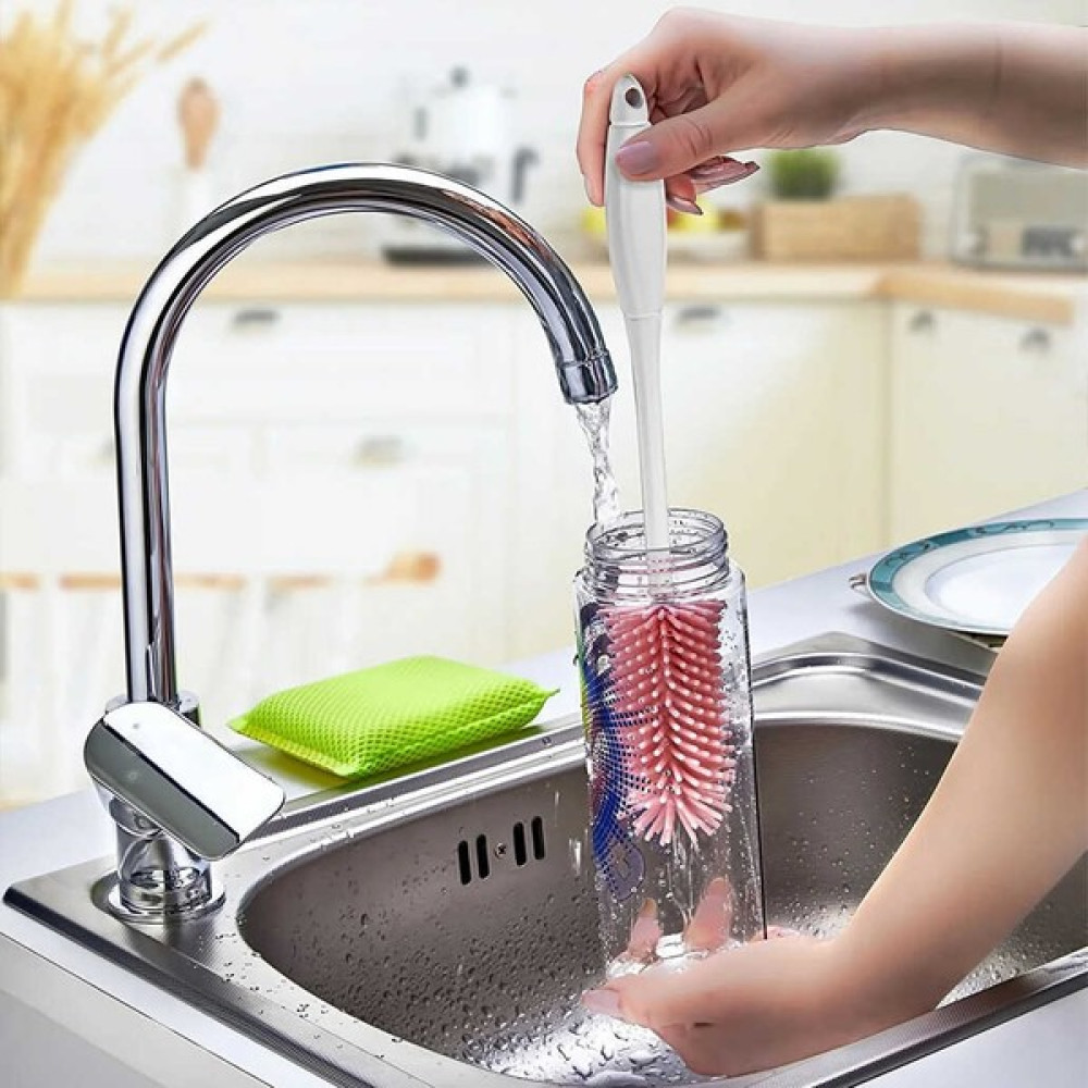 Plastlife KP-139 Biberon Şişe Bardak Kavanoz Yıkama Fırçası Pembe Biberon Fiyatı