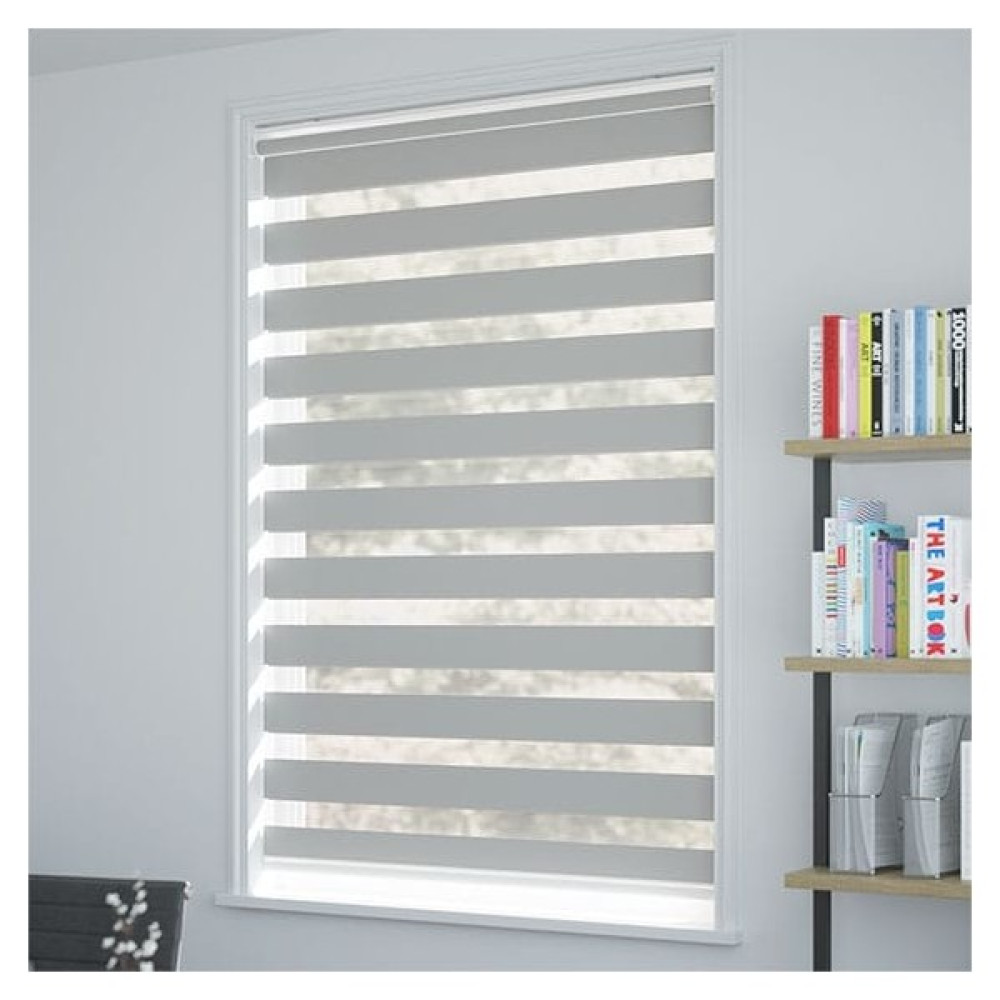 Platin Gri Bambu Zebra Perde - 30 x 200 cm Perde Fiyatı