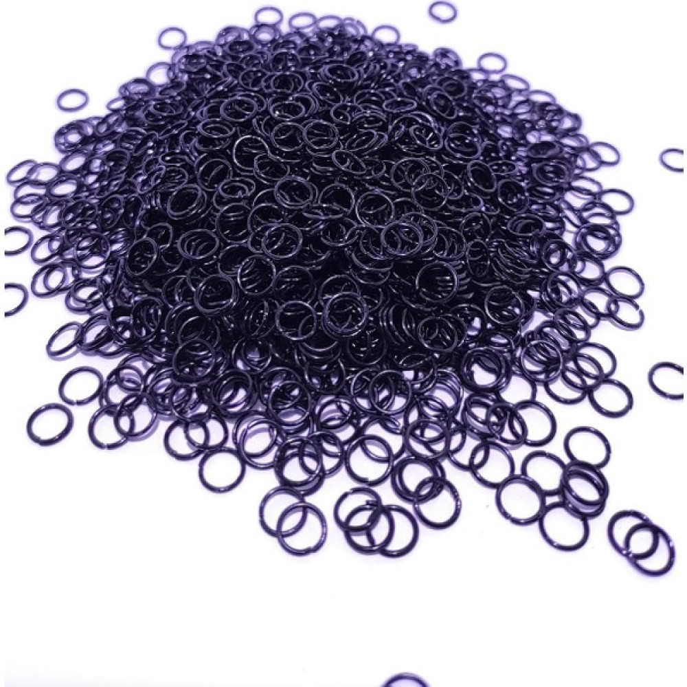 Platin Hediyelik (100 Gr) 6 mm Küçük Metal Siyah Takı Halkası Malzemesi Küpe Kolye Bileklik Klipsi Kancası Oyun & Hobi Fiyatı